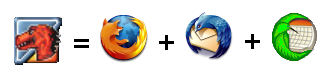 Mozilla Suite = Firefox + Thunderbird + Sunbird